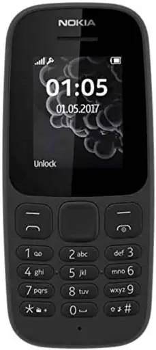 Nokia 105 Dual Sim Black Mobile